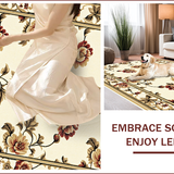 Ultra Soft Area Rug, Non Slip, Stain Resistant, Washable Area Rugs for Living Room, Bedroom, Soft Non-Slip Area Rug for Home Office Decor(Beige)