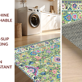 Colorful Retro Patterned Motif(Green)