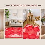 Vibrant Cozy Heart Shaped Accent(Red)