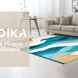 Whimsical Surfboard Motif Floor(Beige)