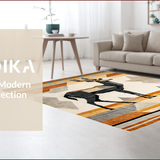 Ultra Soft Area Rug, Non Slip, Stain Resistant, Washable Area Rugs for Living Room, Bedroom, Trendy Earthy Antelope Aesthetic(Beige)