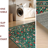 Intricate Floral Tapestry Design(Green)