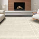 Ultra Soft Area Rug, Non Slip, Stain Resistant, Washable Area Rugs for Living Room, Bedroom, Natural Earthy Toned Design(Beige)