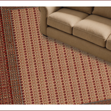 Ultra Soft Area Rug, Non Slip, Stain Resistant, Washable Area Rugs for Living Room, Bedroom, Charming Multicolor Textured Weave(Brown)