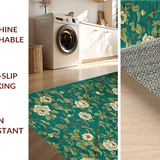 Ultra Soft Area Rug, Non Slip, Stain Resistant, Washable Area Rugs for Living Room, Bedroom, Sophisticated Moss Green Decorative Element(Green)