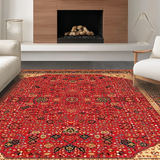 Eclectic Vibrant Floral Collage(Red)