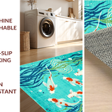 Brightly Colorful Pond Scene(Blue)