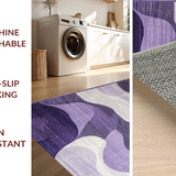 Ultra Soft Area Rug, Non Slip, Stain Resistant, Washable Area Rugs for Living Room, Bedroom, Vibrant Modern Ombre Design(Purple)