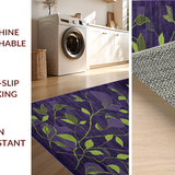 Ultra Soft Area Rug, Non Slip, Stain Resistant, Washable Area Rugs for Living Room, Bedroom, Contemporary Tiled Color Burst(Purple)