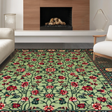 Art Nouveau Inspired Floral Elegance(Green)