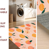 Ultra Soft Area Rug, Non Slip, Stain Resistant, Washable Area Rugs for Living Room, Bedroom, Charming Coral Fruit Motif Delight(Pink)