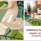 Ultra Soft Area Rug, Non Slip, Stain Resistant, Washable Area Rugs for Living Room, Bedroom, Insect Print Ultra-Thin(Ivory)
