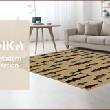 Ultra Soft Area Rug, Non Slip, Stain Resistant, Washable Area Rugs for Living Room, Bedroom, Cozy Nature-Themed Braided Style(Beige)