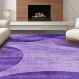 Ultra Soft Area Rug, Non Slip, Stain Resistant, Washable Area Rugs for Living Room, Bedroom, Trendy Luxe Lavender Ensemble(Purple)
