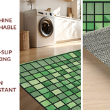 Ultra Soft Area Rug, Non Slip, Stain Resistant, Washable Area Rugs for Living Room, Bedroom, Rustic Eucalyptus Botanical Charm(Green)