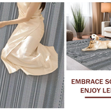 Ultra Soft Area Rug, Non Slip, Stain Resistant, Washable Area Rugs for Living Room, Bedroom, Stylish Reversible Geometric Charm(Gray)