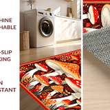 Bright Cheerful Mushroom Patterned(Red)