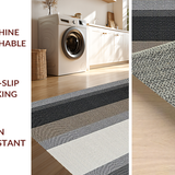 Contemporary Two Tone Stripe Fusion(Gray)