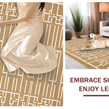 Vintage Diamond Textured Visual Appeal(Beige)