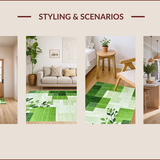 Nature Inspired Shaggy Circle Aesthetic(Green)