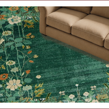 Ultra Soft Area Rug, Non Slip, Stain Resistant, Washable Area Rugs for Living Room, Bedroom, Trendy Geometric Green Aesthetic(Green)