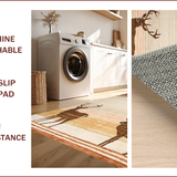 Ultra Soft Area Rug, Non Slip, Stain Resistant, Washable Area Rugs for Living Room, Bedroom, Rustic Earthy Sika Print Elegance(Brown)