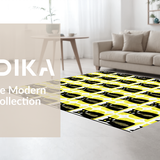 Ultra Soft Area Rug, Non Slip, Stain Resistant, Washable Area Rugs for Living Room, Bedroom, Sophisticated Artistic Animal Pattern(Black)
