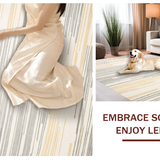 Artistic Creamy Geometric Blend(Beige)