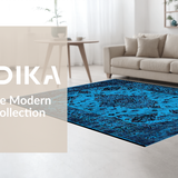 Faded Geometric Vintage Aesthetic(Blue)