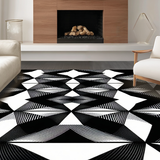 Stylish Modern Abstract Arrangement(Black)