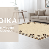Ultra Soft Area Rug, Non Slip, Stain Resistant, Washable Area Rugs for Living Room, Bedroom, Chic Cozy Paw Pattern Aesthetic(Beige)
