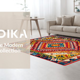 Dynamic Warm Tones Geometric Style(Red)