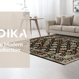 Charming Warm Toned Floral Fusion(Black)