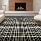 Elegant Black Beige Tiled Arrangement(Black)