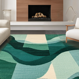 Chic Textured Geometric Form(Green)