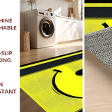 Ultra Soft Area Rug, Non Slip, Stain Resistant, Washable Area Rugs for Living Room, Bedroom, Elegant Monochrome Patterned Rug(Yellow)