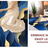 Contemporary Abstract Color Splash(Blue)