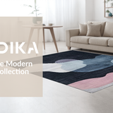 Ultra Soft Area Rug, Non Slip, Stain Resistant, Washable Area Rugs for Living Room, Bedroom, Stylish Bow Bath Rug - Artistic Decorative Accent for Home Decor(Black)