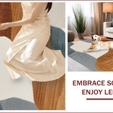 Ultra Soft Area Rug, Non Slip, Stain Resistant, Washable Area Rugs for Living Room, Bedroom, Soft Non-Slip Bedroom Carpet with Warm Neutral Tones(Beige)