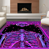 Ultra Soft Area Rug, Non Slip, Stain Resistant, Washable Area Rugs for Living Room, Bedroom, Striking Dark Romantic Imagery(Purple)