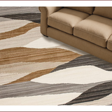 Ultra Soft Area Rug, Non Slip, Stain Resistant, Washable Area Rugs for Living Room, Bedroom, Abstract Earthy Toned Swirls(Beige)