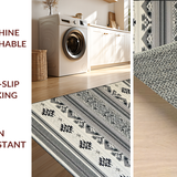 Geometric Black Ivory Elegance(Black)