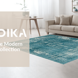 Ultra Soft Area Rug, Non Slip, Stain Resistant, Washable Area Rugs for Living Room, Bedroom, Modern Octopus Rug(Blue)