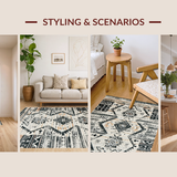 Contemporary Distressed Linear Style(Gray)