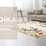 Contemporary Whimsical Deer Design(Ivory)