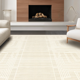 Contemporary Beige Patterned Overlay(Beige)