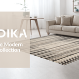Ultra Soft Area Rug, Non Slip, Stain Resistant, Washable Area Rugs for Living Room, Bedroom, Artful Handmade Chunky Motif(Beige)