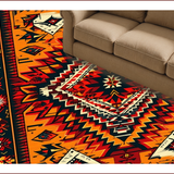 Ultra Soft Area Rug, Non Slip, Stain Resistant, Washable Area Rugs for Living Room, Bedroom, Red Orange Tribal Entryway Non-Slip Carpet(Red)