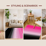 Distinctive Striped Visual Harmony(Pink)