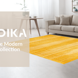 Ultra Soft Area Rug, Non Slip, Stain Resistant, Washable Area Rugs for Living Room, Bedroom, Sleek Casual Shaggy Essence(Yellow)